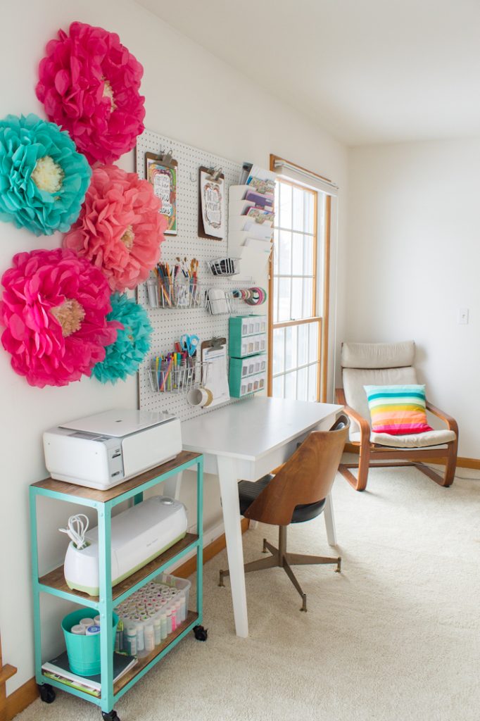 Top 10 Colorful and Organized Craft Room Ideas - The Turquoise Home
