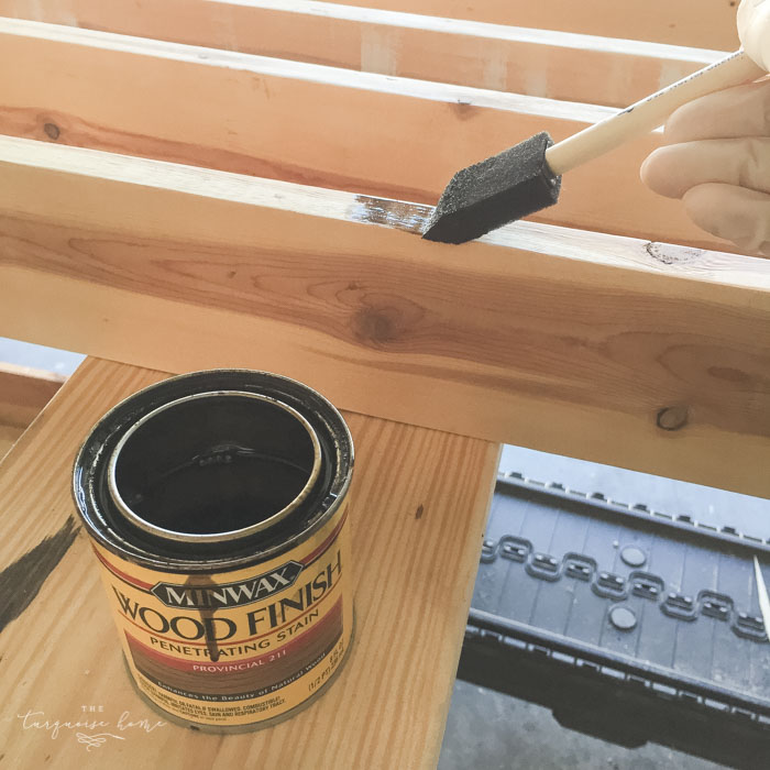 staining boards for blanket ladder