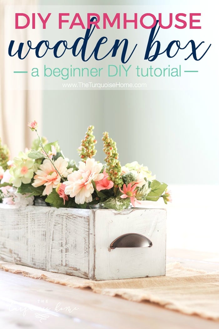 DIY Rustic Wood Centerpiece Box