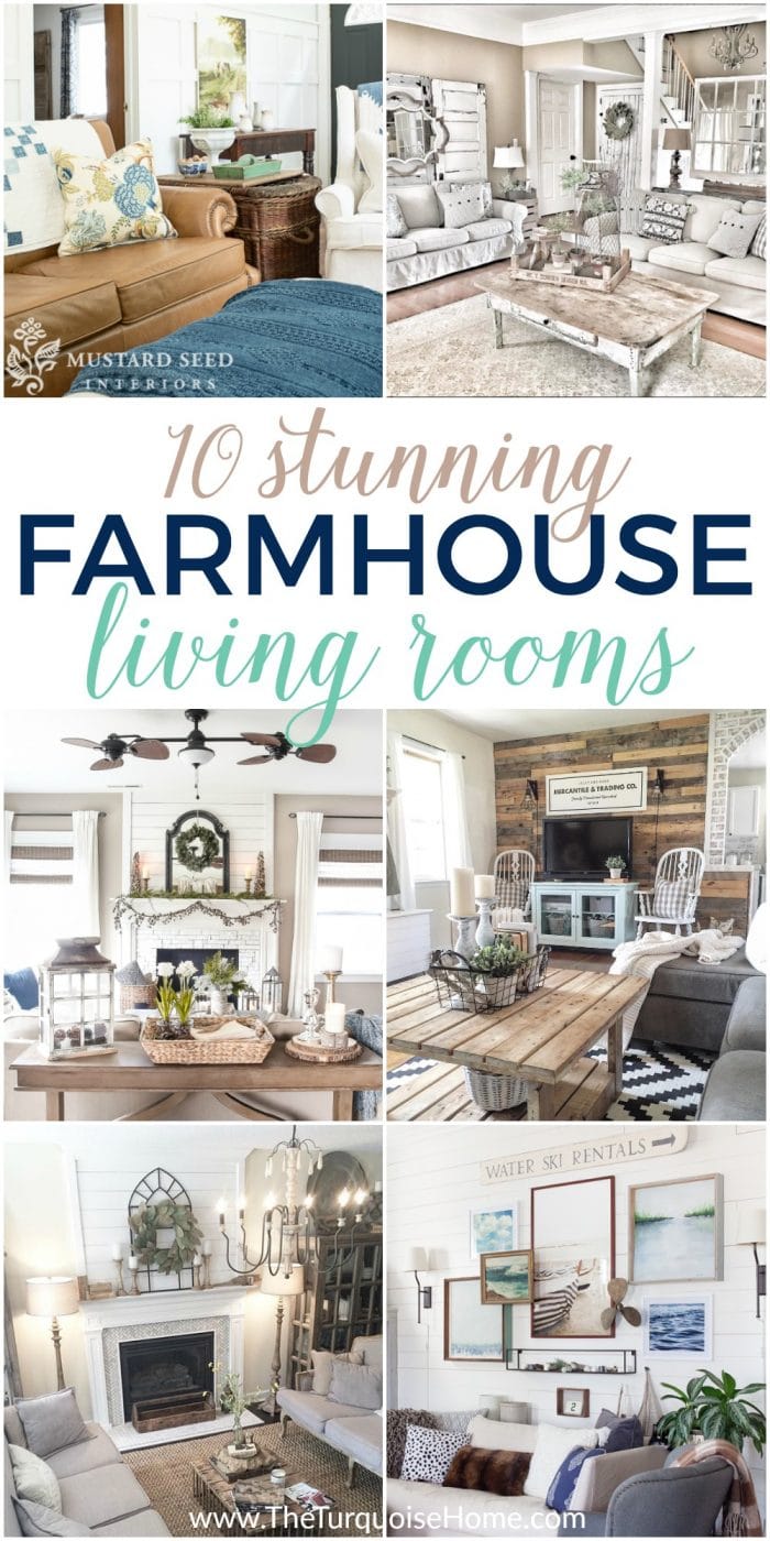 10 Stunning Living Rooms with Farmhouse Decor