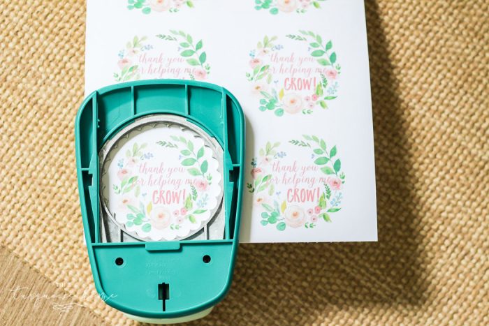 DIY mason jar succulent pots with free printable gift tags