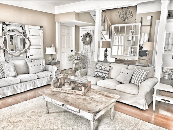  Farmhouse  Decor  in 10 Stunningly Gorgeous Living  Rooms 