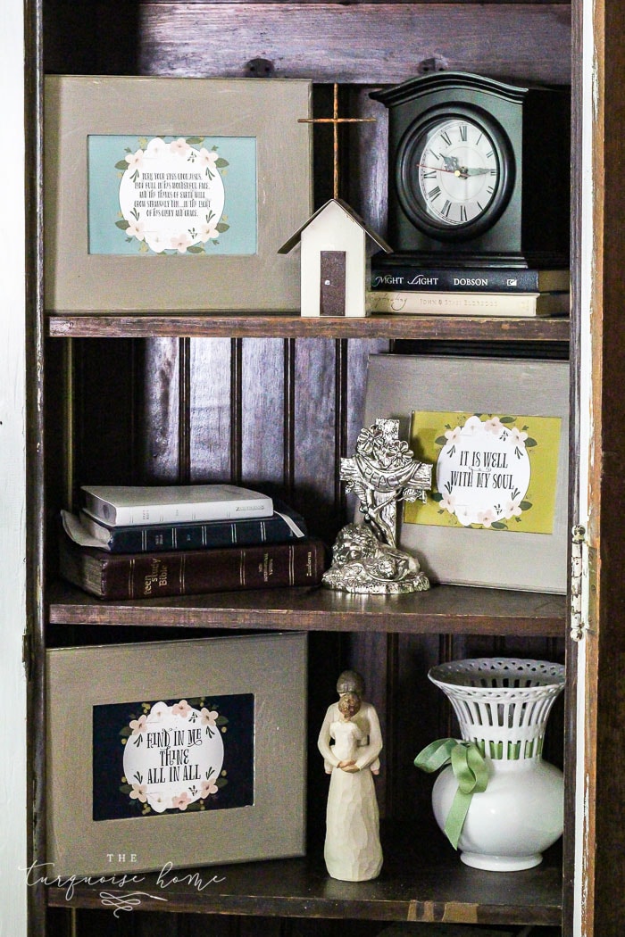 Magnolia Hymn Cards and Dollar Frames - a super cute, inexpensive way to add some art to your room!