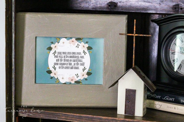 Magnolia Hymn Cards and Dollar Frames - a super cute, inexpensive way to add some art to your room!