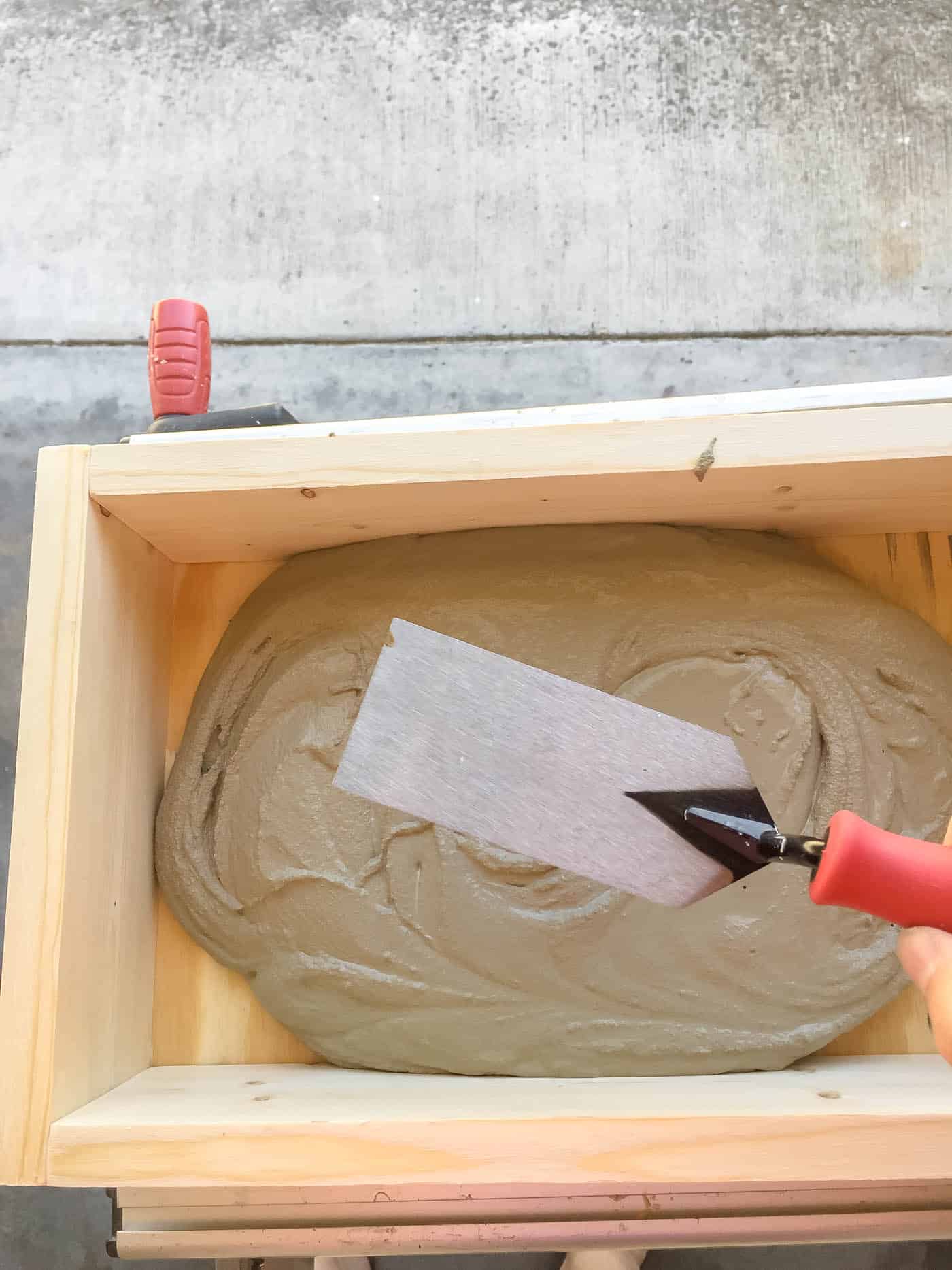 DIY Concrete Tray with Dock Cleat Handles