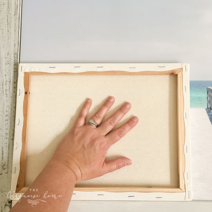 How to Frame a Canvas (for Cheap!) - The Turquoise Home