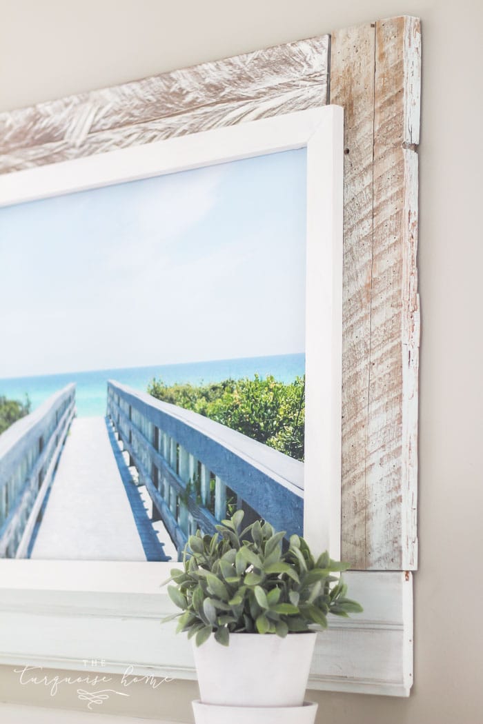 Beach-Inspired DIY Framed Canvas Art