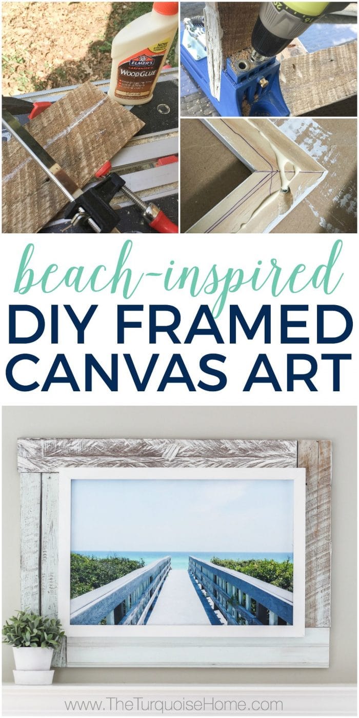 How to Frame a Canvas (for Cheap!) - The Turquoise Home