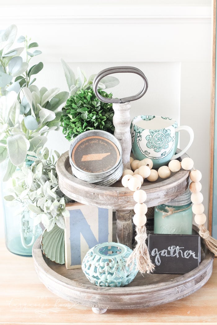 Super cute DIY Wood Bead Garland with Tassels is so easy and fun to make! Cheap, too!!