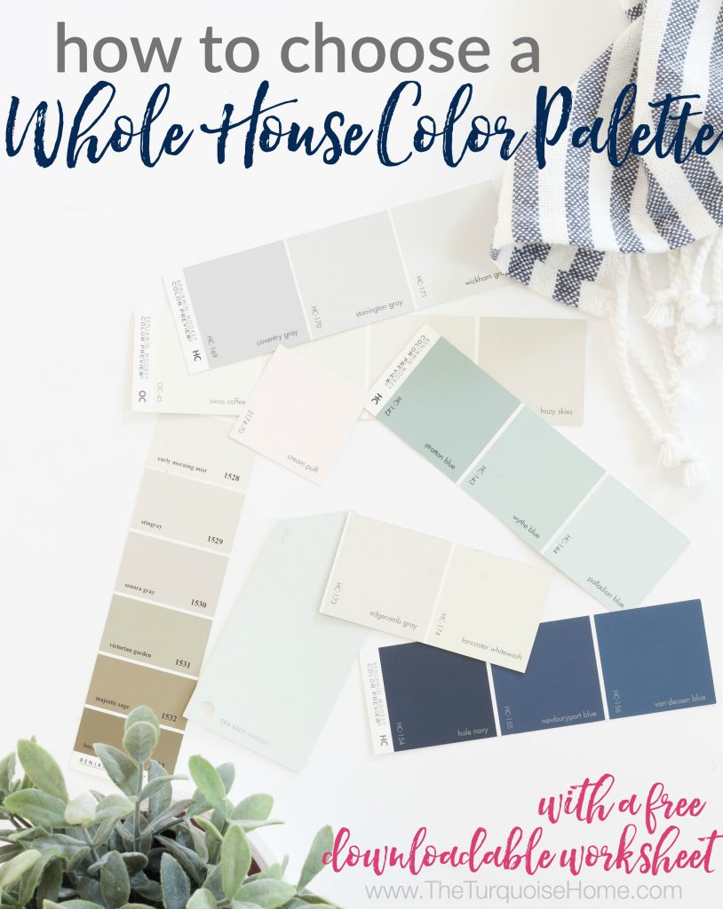 whole house paint palette