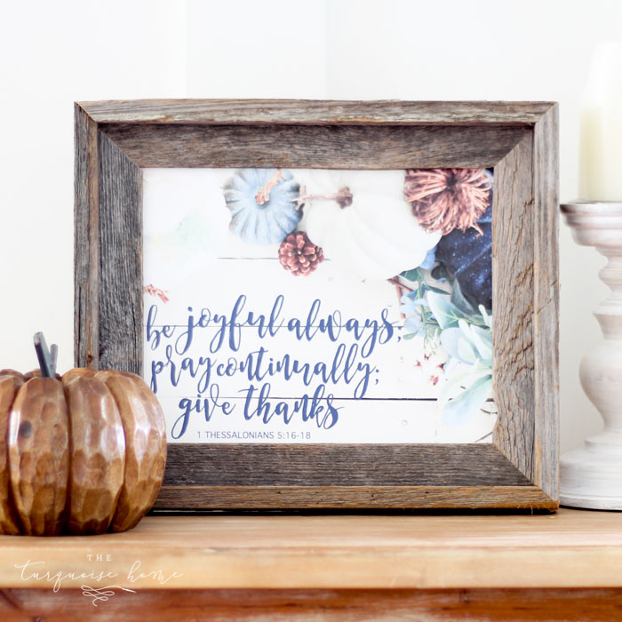 Be Joyful Always Free Fall Printable