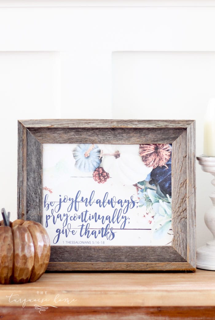 Be Joyful, Pray Continually, Give Thanks Free Fall Printable