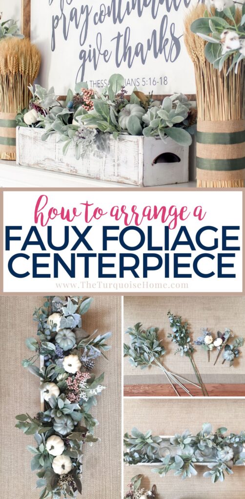 Faux Fall Foliage Centerpiece