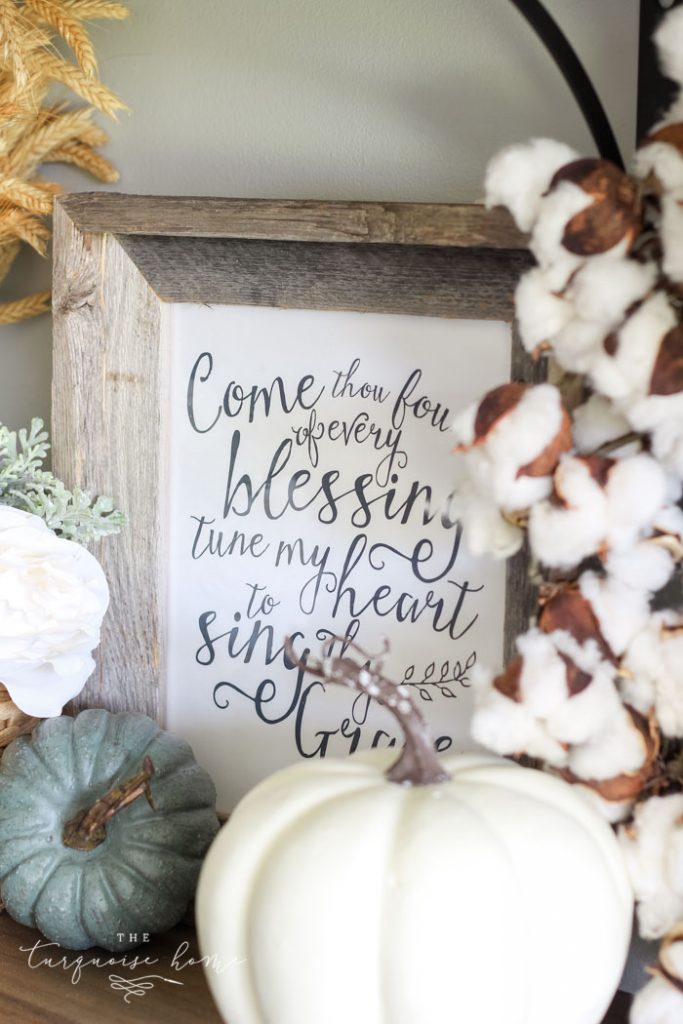 Come Thou Fount of Every Blessings - one of my favorite hymns - and perfect for decorating for fall! Get the free printable here ...