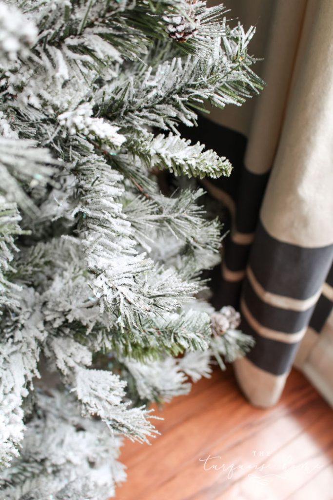 Make your wintery tree dreams come true! How to Flock a Christmas Tree the easy way!