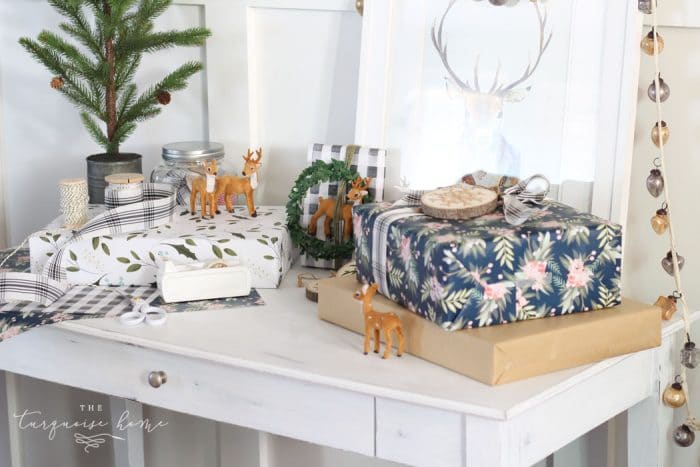 A Christmas Gift Wrapping Station + Simple Gift Wrapping Tips