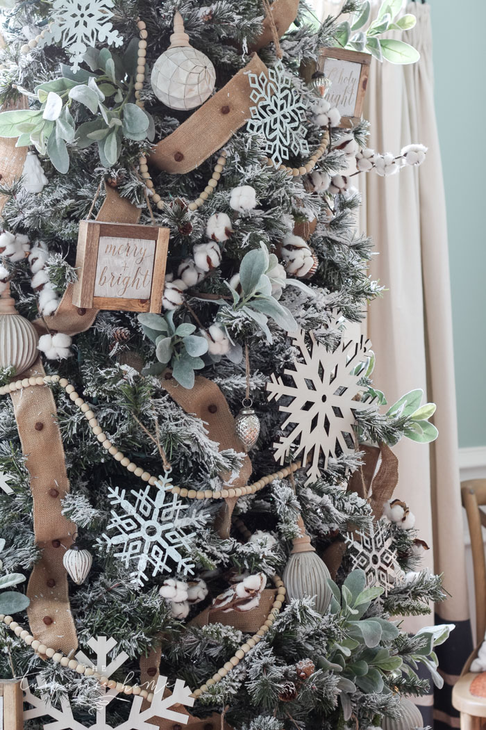 How to Flock a Christmas Tree - Farmhouse Made