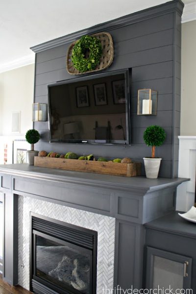 Gorgeous Mantel with TV Above It