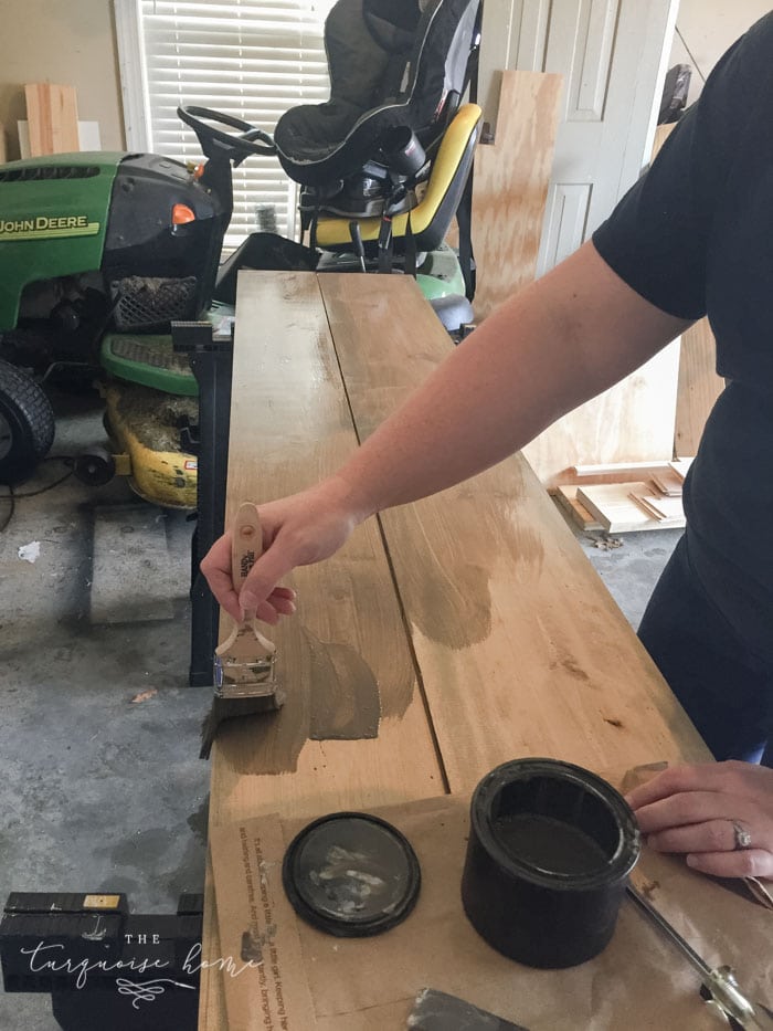 Weathered Stain from Old Barn Milk Paint