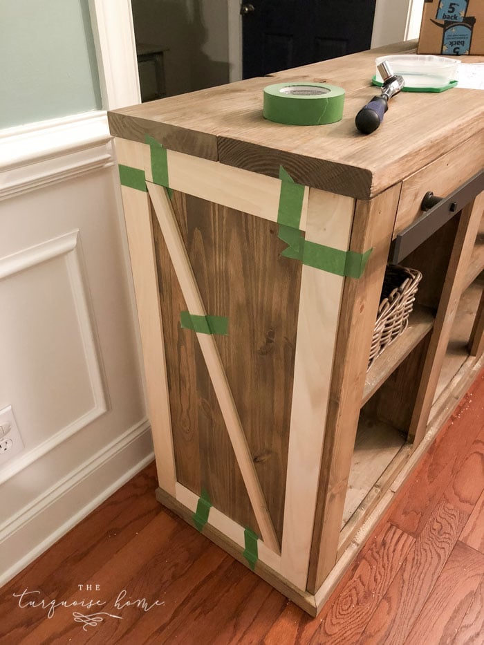 Diy Farmhouse Media Console Table The, How To Build A Console Table With Doors
