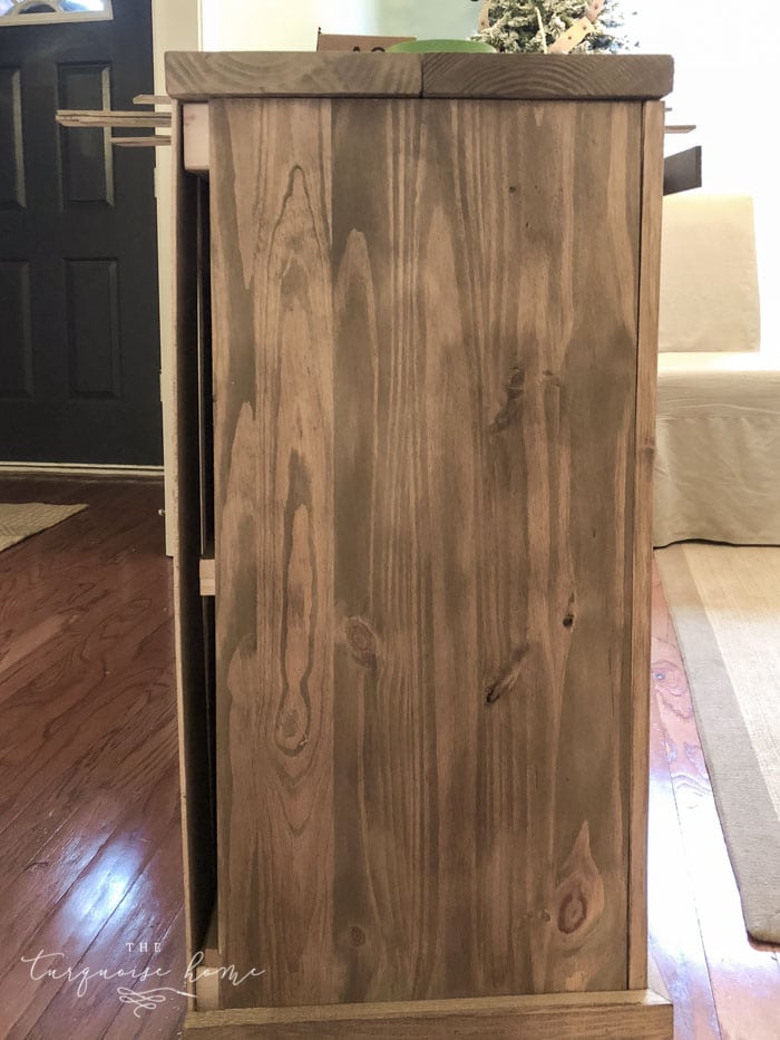 DIY Sliding Barn Door Media Console