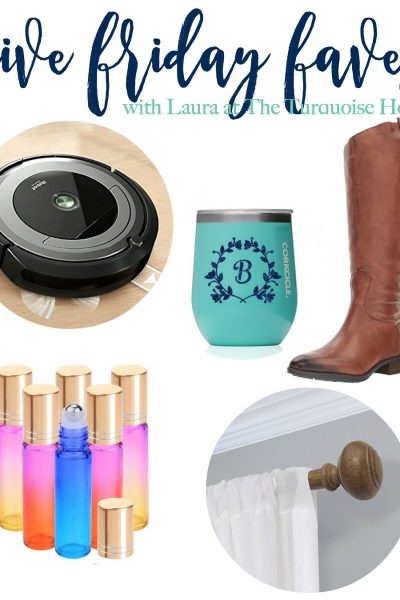 Five Friday Faves: Favorite Christmas Gifts!! | Roomba 690 | Sam Edelman Penny Riding Boots | Corkcicle Wine Tumbler | Rainbow Roller Bottles | Threshold Faux Wood Curtain Rod