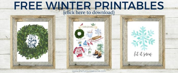 Free Printable Winter Wall Art