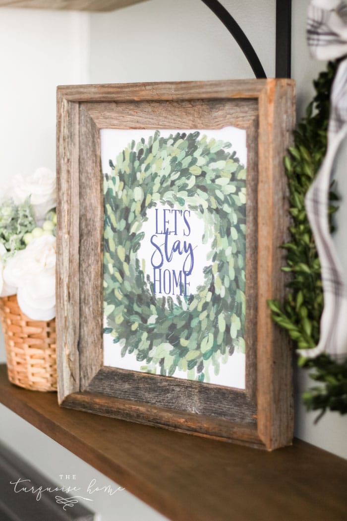 Let's Stay Home winter printable - my truest feelings about this season!