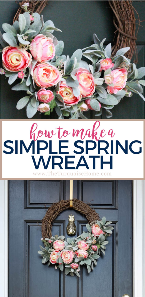 How to make a simple spring wreath with peonies