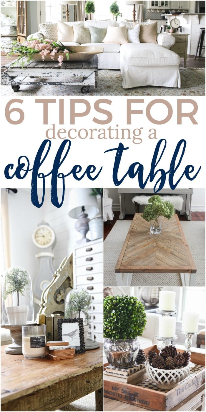 decorating a large coffee table