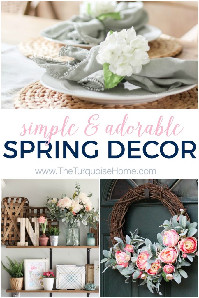 Simply Adorable Spring Decor - with a farmhouse flair!