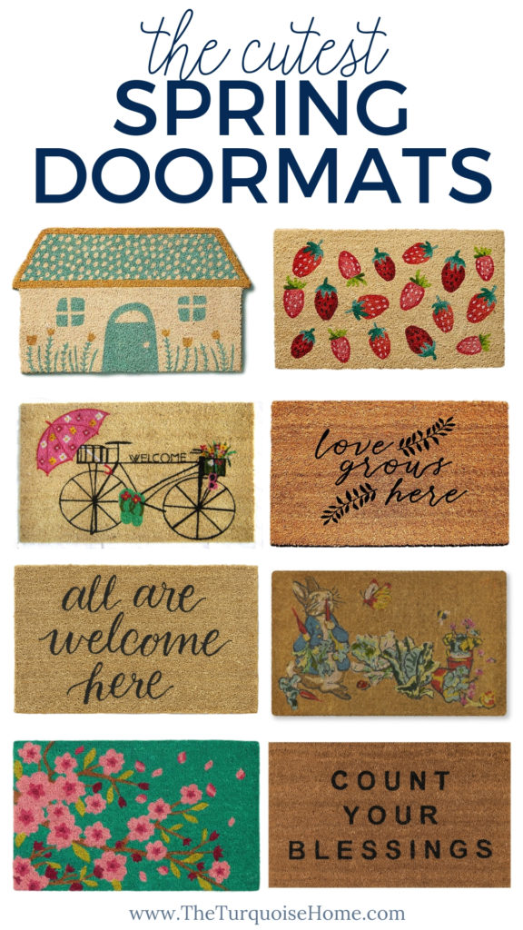 Fun Spring Doormats The Turquoise Home