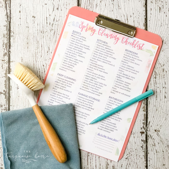 Spring Cleaning Checklist - Free Printable!