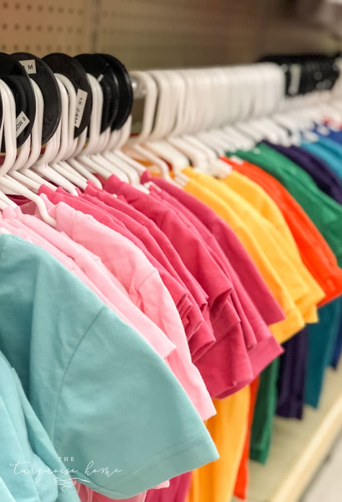 Get t-shirts for craft projects in any color at Hobby Lobby!