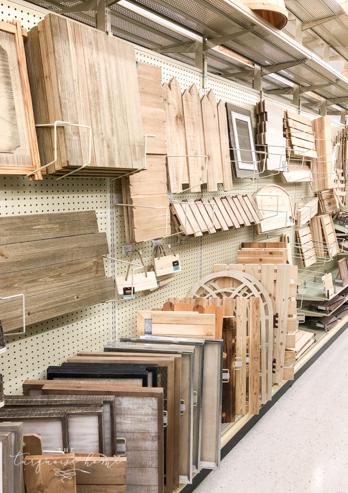 The craft wood panel section is amazing at Hobby Lobby! Everything your crafting heart desires!