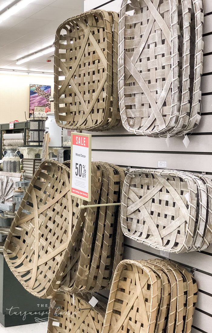 Hobby Lobby has tons of tobacco basket replicas for sale!