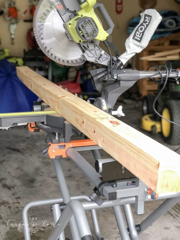 Awesome 12 inch sliding miter saw with a laser. #ryobination #tools #buildyourownathome #mitersaw