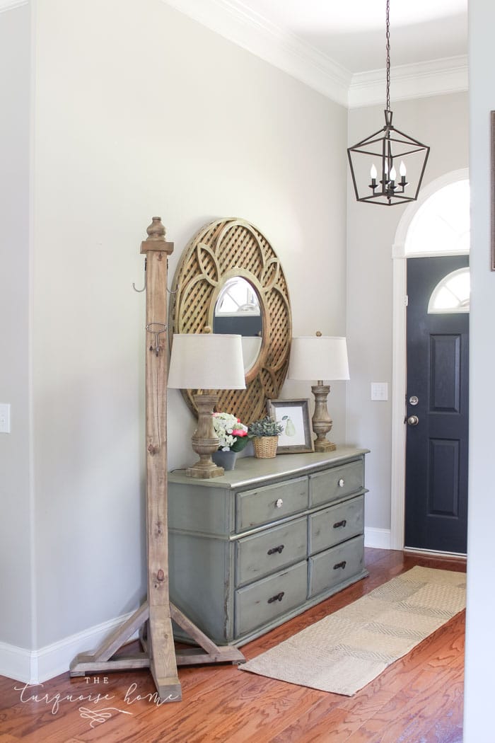 A DIY Wooden Coat Rack is a super easy first building project, perfect for learning how to build your own furniture! #buildyourownathome #diyproject #diy #buildlikeagirl