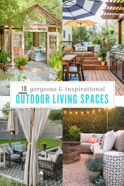 Gorgeous and Functional Outdoor Living Spaces - The Turquoise Home