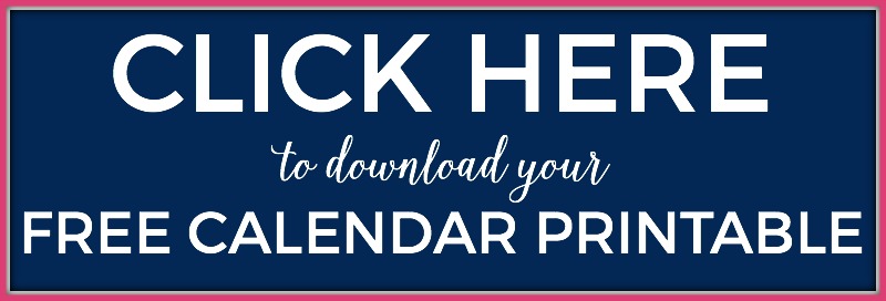 Download a free printable calendar to make a DIY dry erase wall calendar!