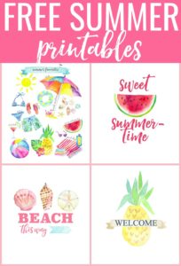 Summer Favorites Printable & more! - The Turquoise Home