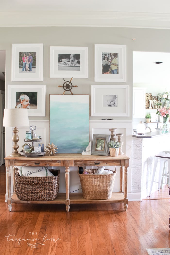 Summer Gallery Wall and Everett Console Table