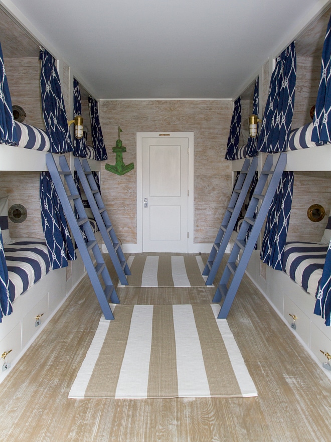 Nautical Lake House Bunk Room