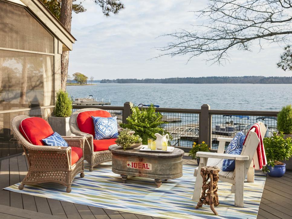 Gorgeous Lake House Deck