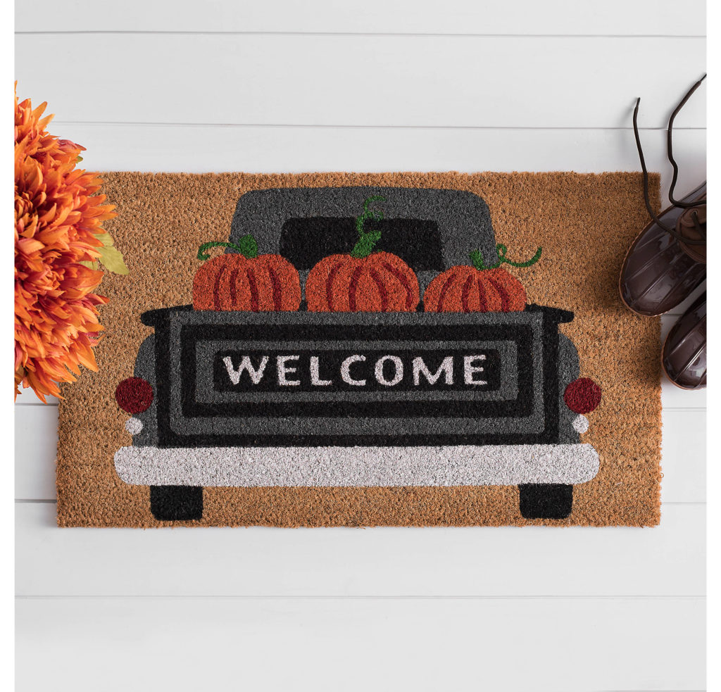 Fall Doormats | Fall Doormat Ideas | Pumpkin Truck Welcome Doormat