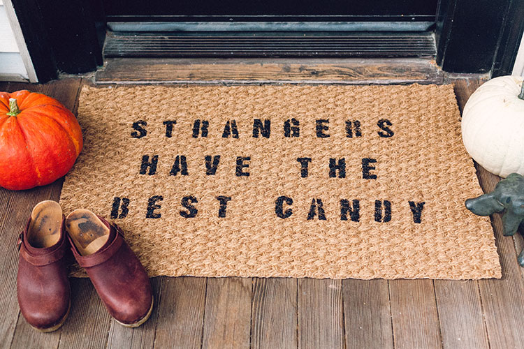 DIY Halloween Doormat