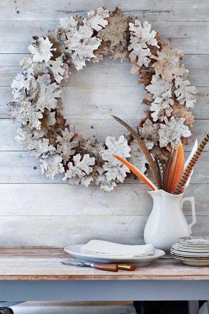 Birch Leaves Wreath