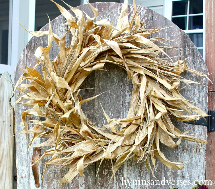 corn husk wreath