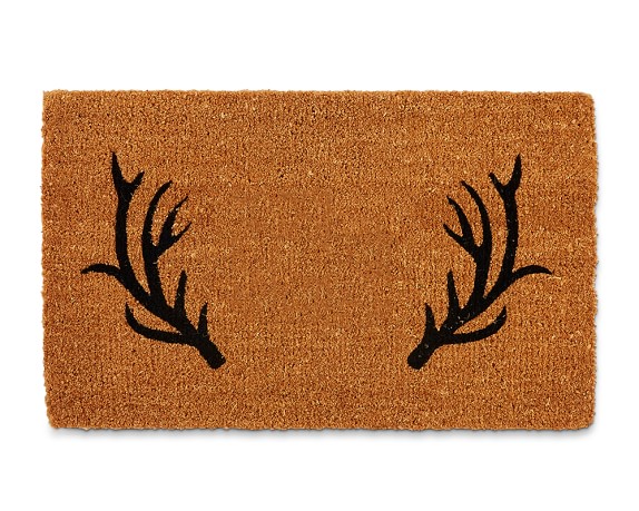 Antler Doormat with or without a monogram