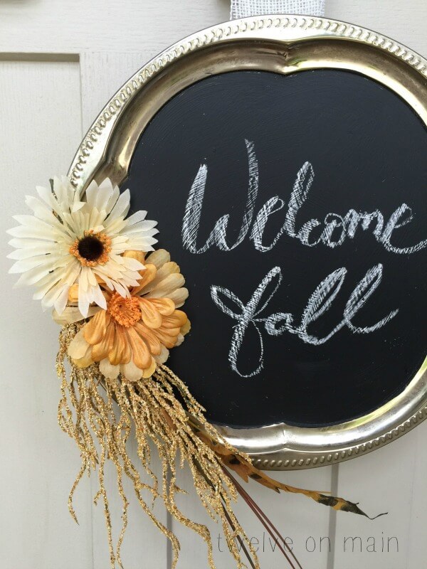 Chalkboard Fall Wreath